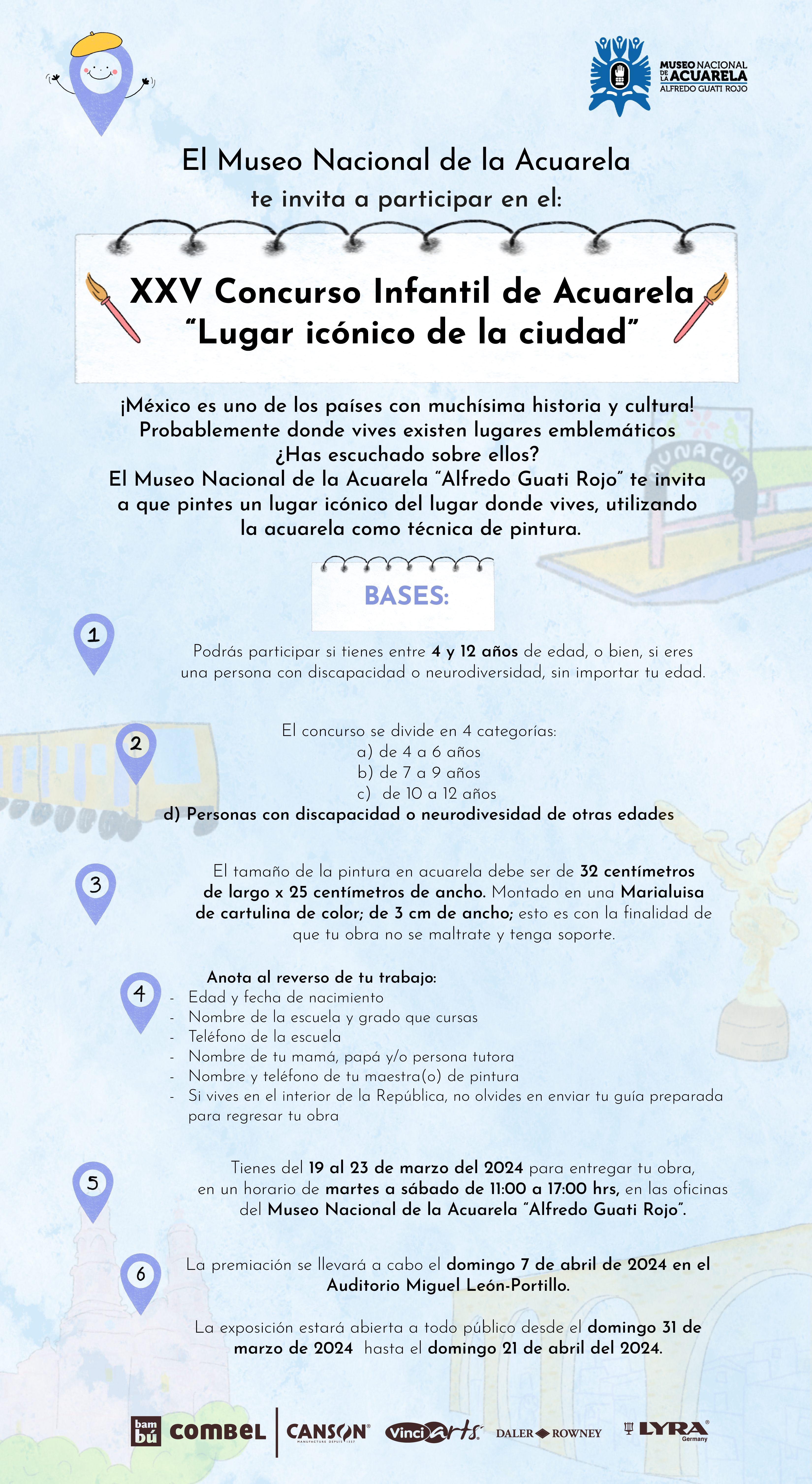 Convocatoria XXV Concurso Infantil de Acuarela 'Lugar icónico de la ciudad'